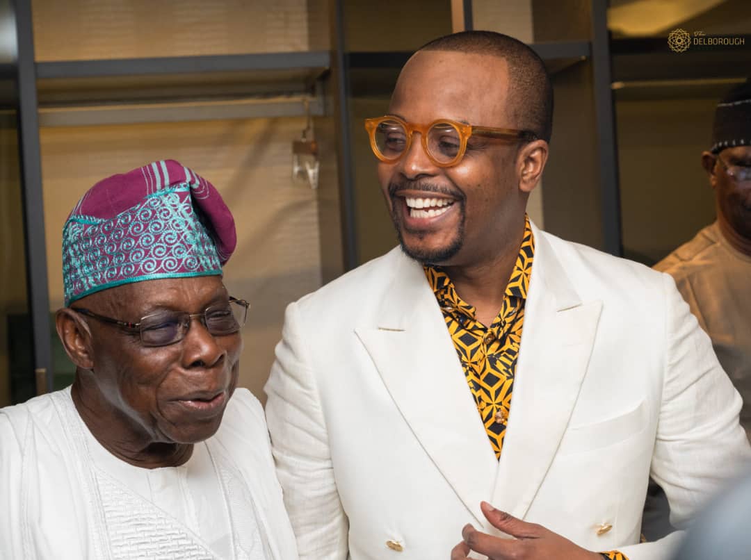 ‘The Delborough Lagos’: Ex-President Obasanjo prays for Stanley Uzochukwu to build greater brands