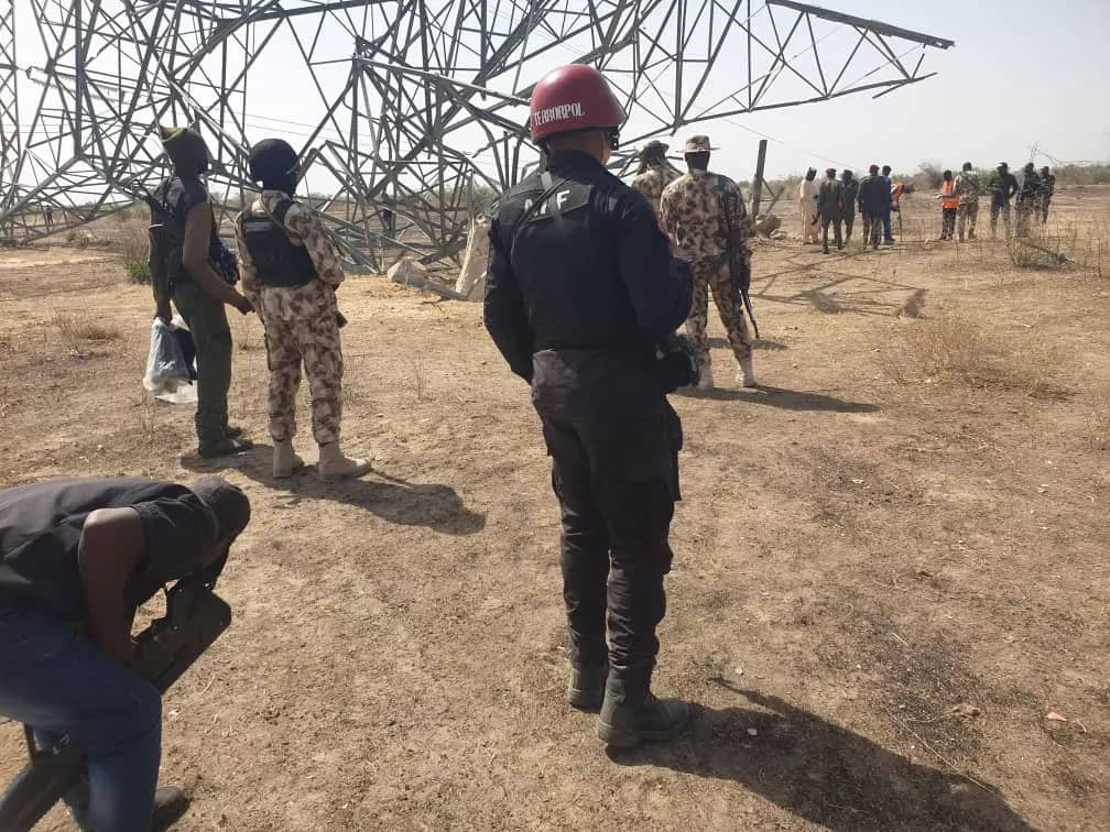 Bomb blast kills NSCDC operative, destroys three electricity transmission towers in [PHOTOS]