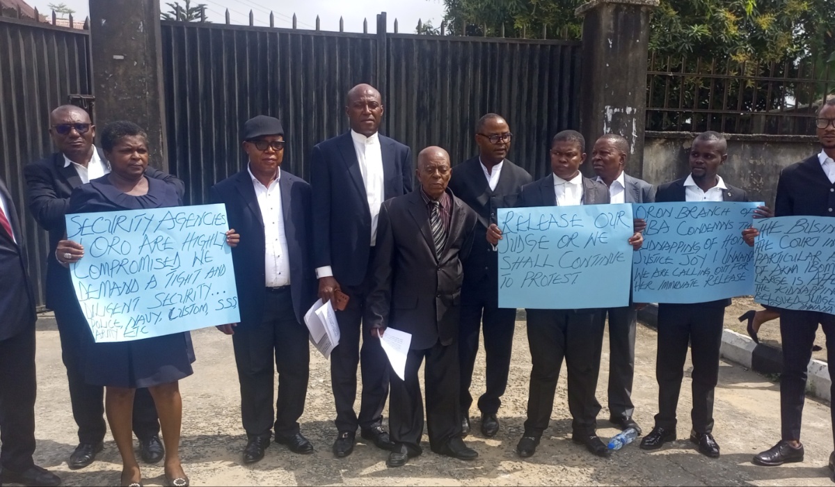 Akwa Ibom lawyers protest kidnap of judge, shutdown High Court