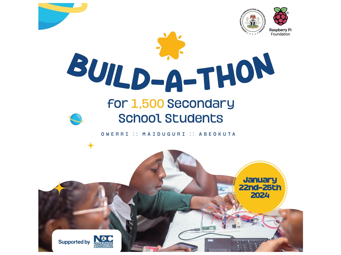 Build-A-Thon: FG’s education initiative promises 4 days of immersive learning in Owerri, Maiduguri and Abeokuta