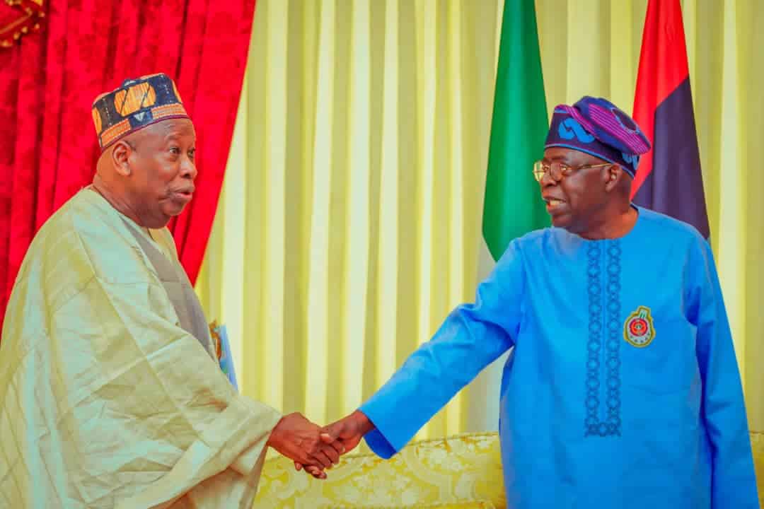 Tinubu meets Ganduje, Kano APC gov candidate, Gawuna behind closed-doors