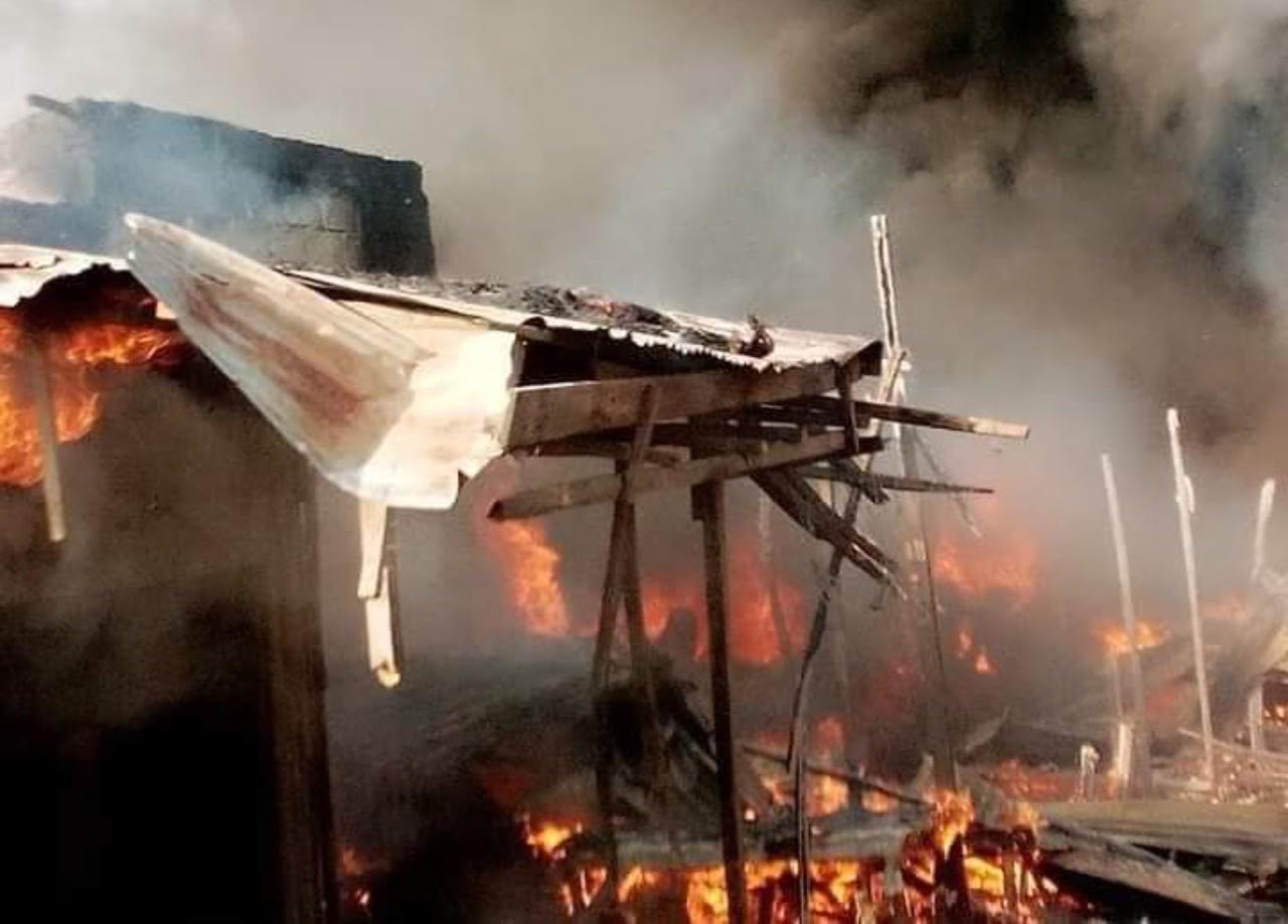 Fire destroys goods worth millions of naira in Oyo market