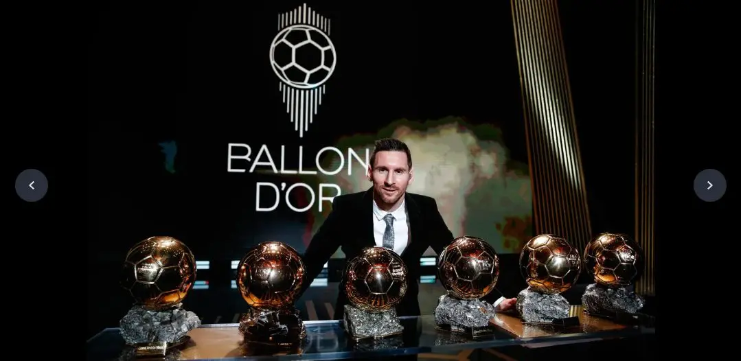 Messi gives away controversial eighth Ballon d’Or trophy