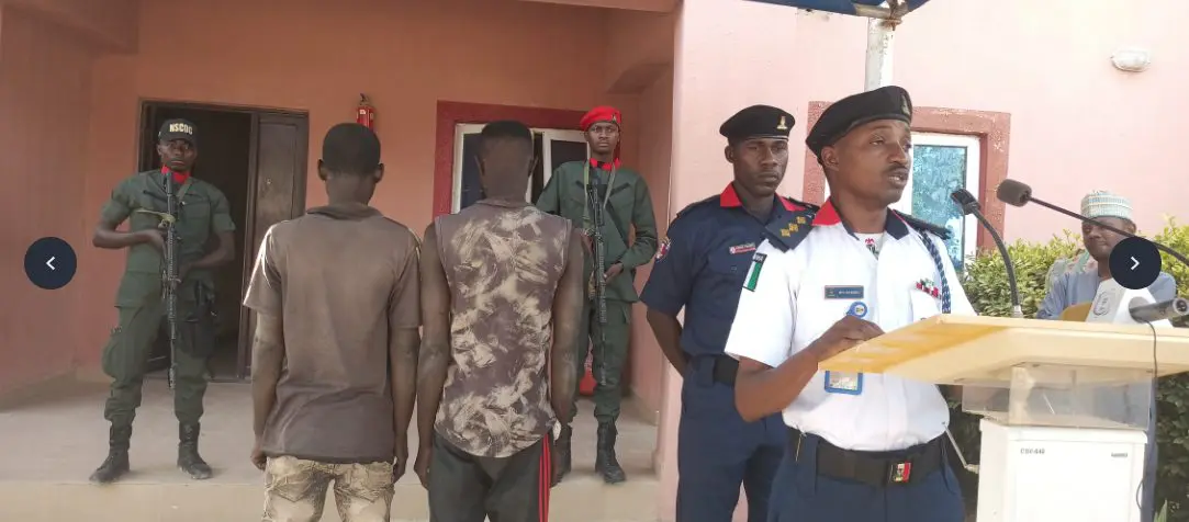 NSCDC arrests two suspects for electricity wire theft in Katsina