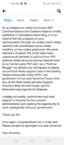 Umo Eno welcomes defected YPP members back, dolls out N20M to the group, PDP members