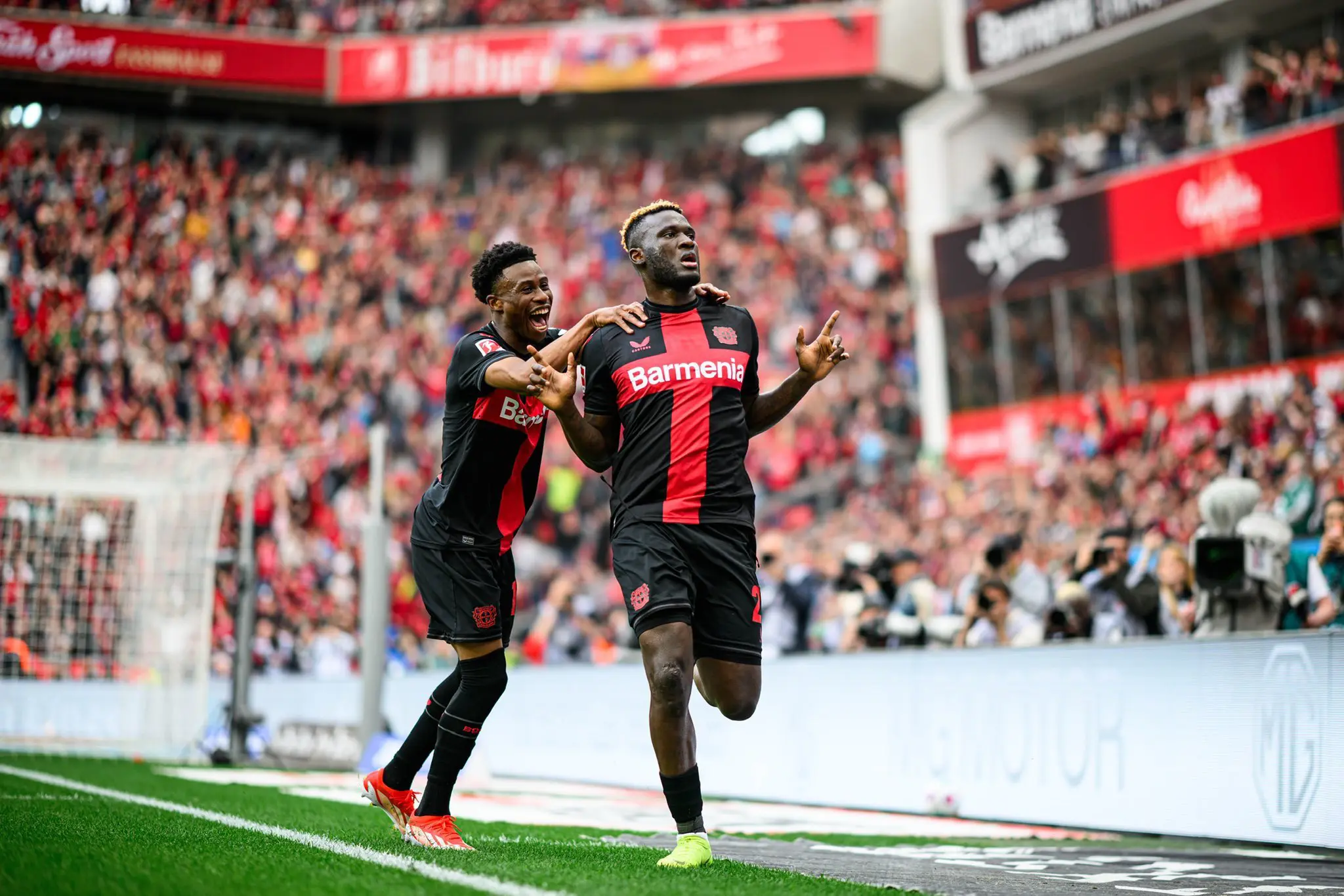 Bundesliga: Boniface scores as Bayer Leverkusen finish season unbeaten