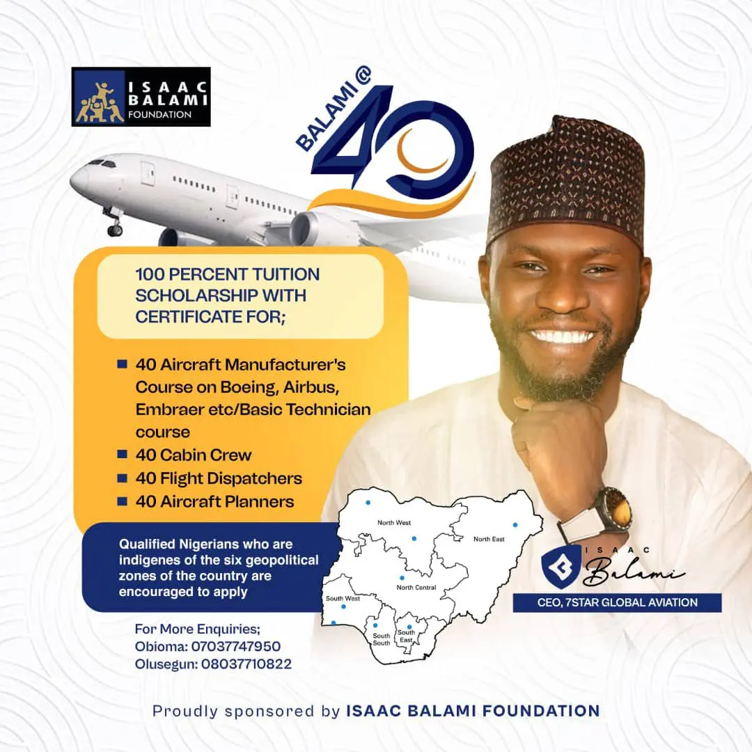 Balami writes Nigerian youths as aviation expert, activist shuns 40th birthday celebration