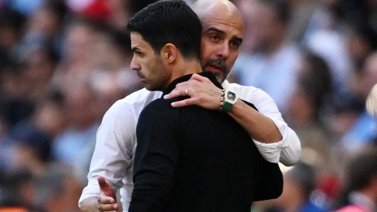 EPL: Arteta speaks on title fight affecting his friendship with Guardiola