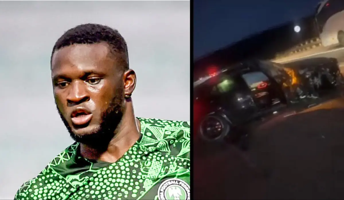 Super Eagles striker, Victor Boniface survives ghastly car accident