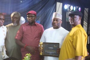 Akwa Ibom Lawmaker received Award as Best House of Rep member in Empowerment at Leadership Excellence Award (Pictures)